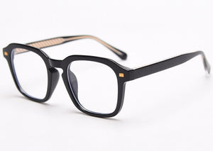 Peekaboo tr90 transparent glasses woman korean style grey black fashioin square glasses frame for men clear lens acetate