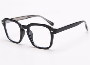 Peekaboo tr90 transparent glasses woman korean style grey black fashioin square glasses frame for men clear lens acetate