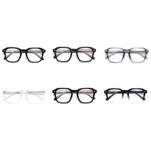 Load image into Gallery viewer, Peekaboo tr90 transparent glasses woman korean style grey black fashioin square glasses frame for men clear lens acetate