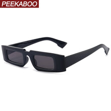 Load image into Gallery viewer, Peekaboo vintage retro glasses for women black yellow brown female small narrow sunglasses men square uv400 2023
