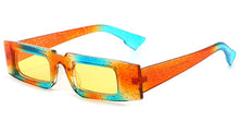 Load image into Gallery viewer, Peekaboo vintage retro glasses for women black yellow brown female small narrow sunglasses men square uv400 2023