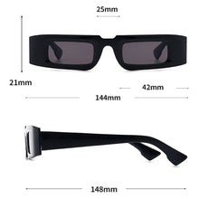 Load image into Gallery viewer, Peekaboo vintage retro glasses for women black yellow brown female small narrow sunglasses men square uv400 2023
