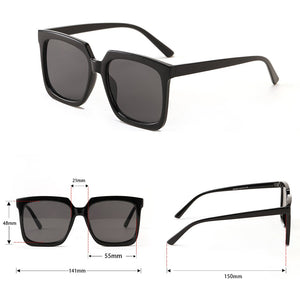 Peekaboo women korean style big frame sunglasses leopard brown men ladies sun glasses uv400 accessories female 2023 trendy