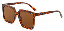 Load image into Gallery viewer, Peekaboo women korean style big frame sunglasses leopard brown men ladies sun glasses uv400 accessories female 2023 trendy