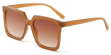 Load image into Gallery viewer, Peekaboo women korean style big frame sunglasses leopard brown men ladies sun glasses uv400 accessories female 2023 trendy