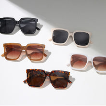 Load image into Gallery viewer, Peekaboo women korean style big frame sunglasses leopard brown men ladies sun glasses uv400 accessories female 2023 trendy