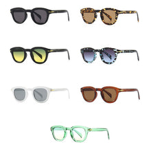 Carica l&#39;immagine nel visualizzatore di Gallery, Occhiali da sole rotondi da donna Peekaboo per uomo marrone verde cornice quadrata occhiali da sole maschili retro femminili uv400 2023 drop ship 