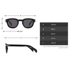 Carica l&#39;immagine nel visualizzatore di Gallery, Occhiali da sole rotondi da donna Peekaboo per uomo marrone verde cornice quadrata occhiali da sole maschili retro femminili uv400 2023 drop ship 