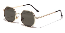 Carica l'immagine nel visualizzatore di Gallery, Peekaboo women vintage sunglasses men metal gold green brown 2022 male octagonal sun glasses for ladies polygon uv400