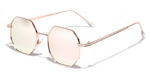 Carica l'immagine nel visualizzatore di Gallery, Peekaboo women vintage sunglasses men metal gold green brown 2022 male octagonal sun glasses for ladies polygon uv400