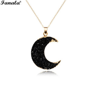 Ciondolo Luna Collana Collana Gioielli Collana in lega Catena Moda donna 