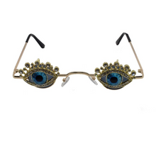 Load image into Gallery viewer, Personality Steampunk Sunglasses Women Brand Designer  Rhinestone Diamond Vintage Sun Glasses Lentes De Sol Mujer