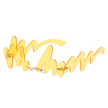 Load image into Gallery viewer, Personality Funny N Shaped Wave No Frame Sunglasses Women 2023  Brand Party Prom Sun Glasses Ladies Irregular Ocean Shades