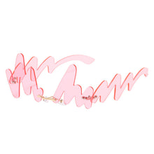 Load image into Gallery viewer, Personality Funny N Shaped Wave No Frame Sunglasses Women 2023  Brand Party Prom Sun Glasses Ladies Irregular Ocean Shades