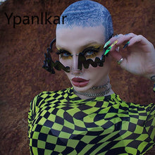 Load image into Gallery viewer, Personality Funny N Shaped Wave No Frame Sunglasses Women 2023  Brand Party Prom Sun Glasses Ladies Irregular Ocean Shades