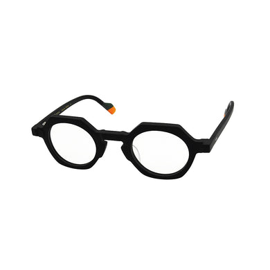Personality Irregular Hexagonal Square Frosted Mint Green Frame Retro Hand Polished Acetate Glasses