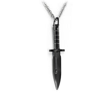Load image into Gallery viewer, Personality Stainless Steel Knife Man Pendant Necklaces Classical Silver/Black/Gold Color 316L Steel Link Chain Jewelry Gift