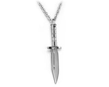 Load image into Gallery viewer, Personality Stainless Steel Knife Man Pendant Necklaces Classical Silver/Black/Gold Color 316L Steel Link Chain Jewelry Gift