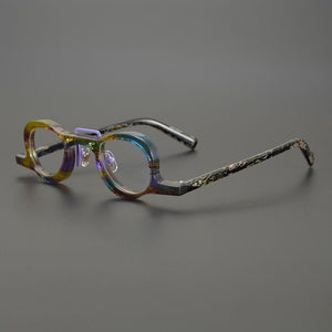 Personality Style Brand Acetate Glasses Frame Men  Retro Eyeglasses For Women Clear Lens Prescription Eyewear
