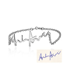 Load image into Gallery viewer, Personalized Handwritten Bracelets 925 Sterling Silver For Women Trendy Fine Jewelry Bracelets &amp; Bangles (BA101513)