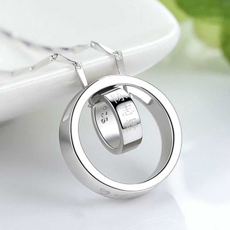 Personalized Infinity Pendants Custom Name Necklaces 925 Sterling Silver Lover Charm Jewelry Valentine's D Gift DIY 0081