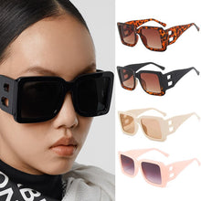 Load image into Gallery viewer, Personalized Modern Style Sunglasses Hollow B-Shaped Sunglasses Female Large Frame Square GlassesOculos Sol Feminino