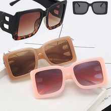 Load image into Gallery viewer, Personalized Modern Style Sunglasses Hollow B-Shaped Sunglasses Female Large Frame Square GlassesOculos Sol Feminino