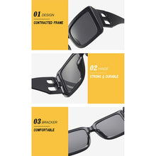 Load image into Gallery viewer, Personalized Modern Style Sunglasses Hollow B-Shaped Sunglasses Female Large Frame Square GlassesOculos Sol Feminino