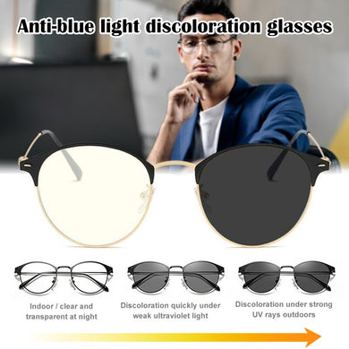 Photochromic Blue Light Blocking Glasses 2 In 1 Anti-ultraviolet Glasses Sunglasses for Men and Women A66
