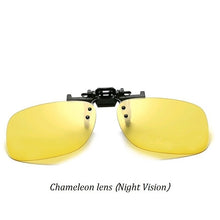 Load image into Gallery viewer, Pochromic Polarized Clip On Sunglasses Near-Sighted Driving Night Vision Lens Anti-UVA Anti-UVB Sunglasses Clip De Sol UV400