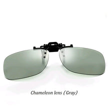 Load image into Gallery viewer, Pochromic Polarized Clip On Sunglasses Near-Sighted Driving Night Vision Lens Anti-UVA Anti-UVB Sunglasses Clip De Sol UV400