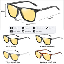 Load image into Gallery viewer, Photochromic Sunglasses Driving Eyewear Change-Color Night Vision Glasses Men Women Polarized Chameleon Goggles Anti-Glare