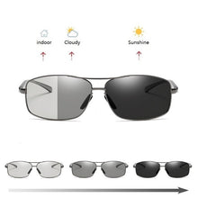 Load image into Gallery viewer, Photochromic Sunglasses For Men Driving Polarized Sun glasses Man Designer Chameleon Glasses Change Color Eyewear Day And Night