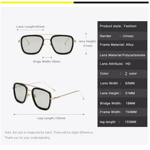 Load image into Gallery viewer, Photochromic Sunglasses Men Brand Design Tony Stark Iron Man Sun Glasses Women Square Change Color Punk Driving UV400 Goggles
