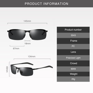 Photochromic Sunglasses Men Day Night Vision Driver's Eyewear Polarized Driving Chameleon Glasses Male Change Color Sun Glasses