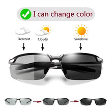 Load image into Gallery viewer, Photochromic Sunglasses Men Day Night Vision Driver&#39;s Eyewear Polarized Driving Chameleon Glasses Male Change Color Sun Glasses