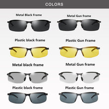 Load image into Gallery viewer, Photochromic Sunglasses Men Day Night Vision Driver&#39;s Eyewear Polarized Driving Chameleon Glasses Male Change Color Sun Glasses