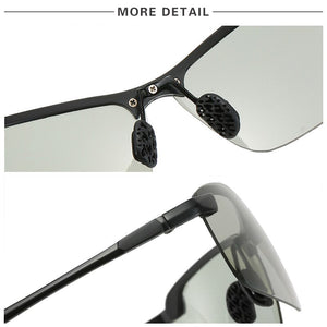 Photochromic Sunglasses Men Day Night Vision Driver's Eyewear Polarized Driving Chameleon Glasses Male Change Color Sun Glasses