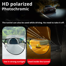 Carica l&#39;immagine nel visualizzatore di Gallery, Occhiali da sole fotocromatici da uomo che guidano occhiali camaleonte polarizzati maschili per la visione notturna diurna che guida occhiali da sole cambia colore