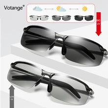 Carica l'immagine nel visualizzatore di Gallery, Pochromic Sunglasses Men Polarized Driving Chameleon Glasses Male Change Color Goggles Day Night Vision Driver's Eyewear E136
