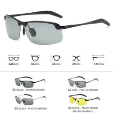 Load image into Gallery viewer, Photochromic Sunglasses Men Polarized Driving Chameleon Glasses Male Change Color Sun Glasses Day Night Vision Driver&#39;s Eyewear
