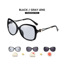 Load image into Gallery viewer, Photochromic Sunglasses Women Polarized Chameleon Glasses  Cat Eye Vintage Oversized Sun Glasses Female gafas de sol mujer