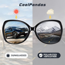 Load image into Gallery viewer, Photochromic Sunglasses Women Polarized Chameleon Glasses  Cat Eye Vintage Oversized Sun Glasses Female gafas de sol mujer