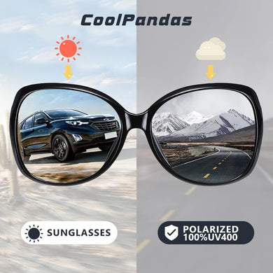 Photochromic Sunglasses Women Polarized Chameleon Glasses  Cat Eye Vintage Oversized Sun Glasses Female gafas de sol mujer