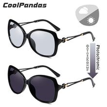 Load image into Gallery viewer, Photochromic Sunglasses Women Polarized Chameleon Glasses  Cat Eye Vintage Oversized Sun Glasses Female gafas de sol mujer