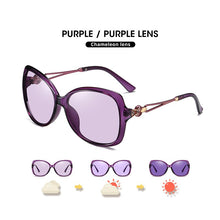 Load image into Gallery viewer, Photochromic Sunglasses Women Polarized Chameleon Glasses  Cat Eye Vintage Oversized Sun Glasses Female gafas de sol mujer
