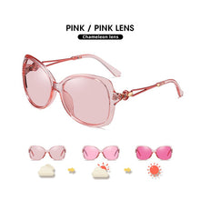 Load image into Gallery viewer, Photochromic Sunglasses Women Polarized Chameleon Glasses  Cat Eye Vintage Oversized Sun Glasses Female gafas de sol mujer