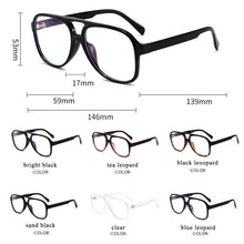 Load image into Gallery viewer, Pilot Anti Blue Light Computer Glasses Men Women Blue Light Blocking Eyewear Radiation Protection Gaming Eyeglass Frame Feminine