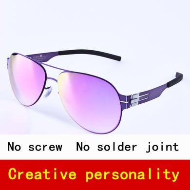 Pilot Brand Polarized Sunglasses Men Sun Glasses Women Screwless Eyewear Fashional Eyeglasses With Original Case
