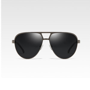 Pilot Classic Polarized Sunglasses Men  Brand Designer Sun Glasses For Male Retro Black Spring Legs Driving Shades UV400